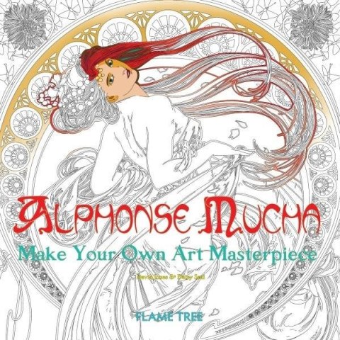Kolorowanka Alphonse Mucha Kolorowanka Alphonse Mucha