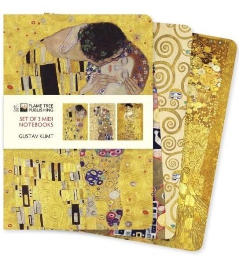 Zestaw 3 notatników MIDI Gustav Klimt Zestaw 3 notatników MIDI Gustav Klimt