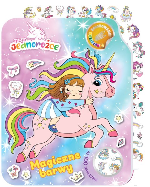 Magiczne barwy. Moje Jednorożce. Kolorowanki naklejanki Magiczne barwy. Moje Jednorożce. Kolorowanki naklejanki