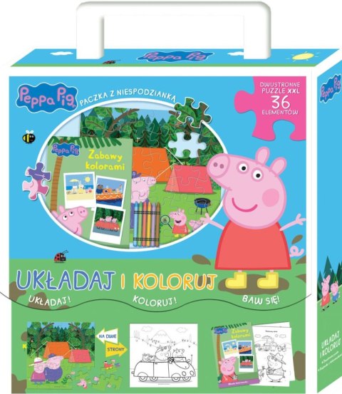 Zabawa kolorami. Układaj i koloruj. Świnka Peppa Zabawa kolorami. Układaj i koloruj. Świnka Peppa