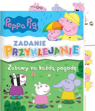 Zabawy na każdą pogodę. Świnka Peppa. Zadanie Przyklejanie