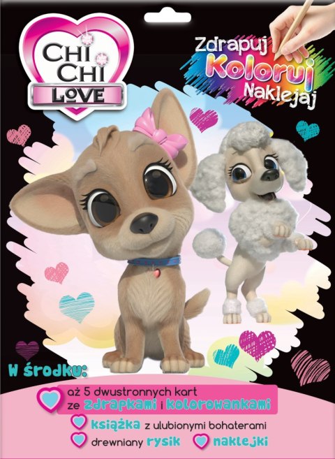 Chi Chi Love. Zdrapuj, koloruj, naklejaj Chi Chi Love. Zdrapuj, koloruj, naklejaj