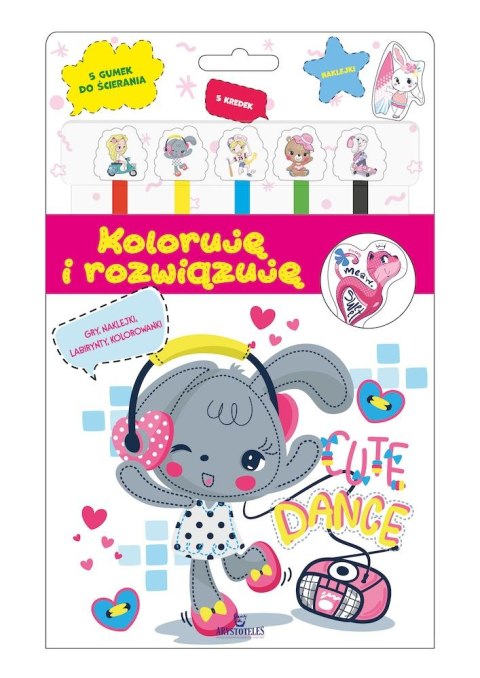 Koloruję i rozwiązuję wer. różowa Koloruję i rozwiązuję wer. różowa