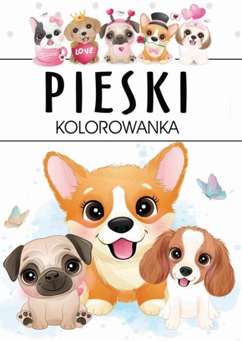 Pieski. Kolorowanka Pieski. Kolorowanka