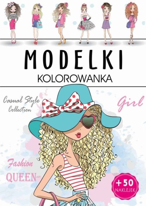 Modelki. Kolorowanka Modelki. Kolorowanka