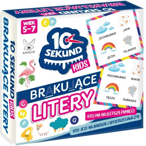 Gra 10 sekund Kids Brakujące Litery Gra 10 sekund Kids Brakujące Litery