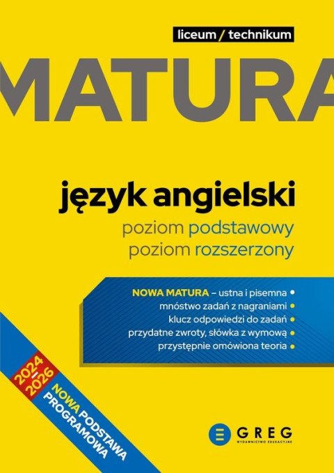 Język angielski. Repetytorium maturalne. Matura 2024-2026 Język angielski. Repetytorium maturalne. Matura 2024-2026
