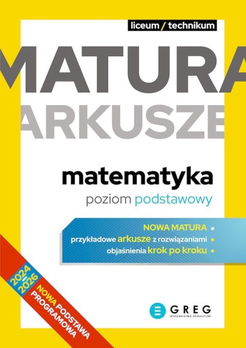 Matematyka. Matura. Arkusze. Poziom podstawowy Matematyka. Matura. Arkusze. Poziom podstawowy