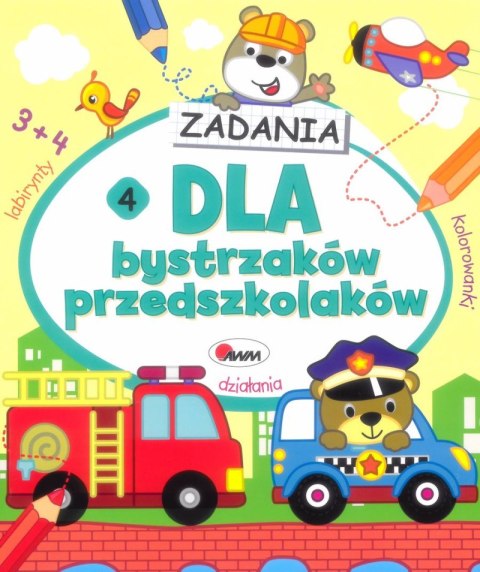 Zadania. Dla bystrzaków przedszkolaków 4 Zadania. Dla bystrzaków przedszkolaków 4