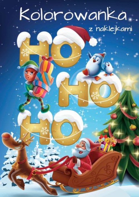 Ho ho ho. Kolorowanka z naklejkami Ho ho ho. Kolorowanka z naklejkami