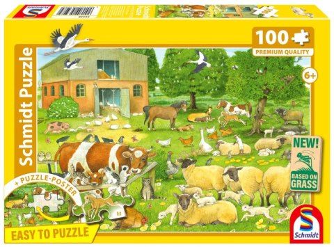Puzzle 100 PQ Zwierzęta na farmie 113336 Puzzle 100 PQ Zwierzęta na farmie 113336