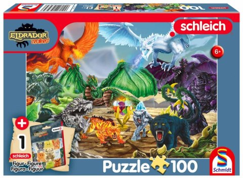 Puzzle 100 Schleich Eldrador Bitwa o super kryształ + figurka 113350 Puzzle 100 Schleich Eldrador Bitwa o super kryształ + figurka 113350