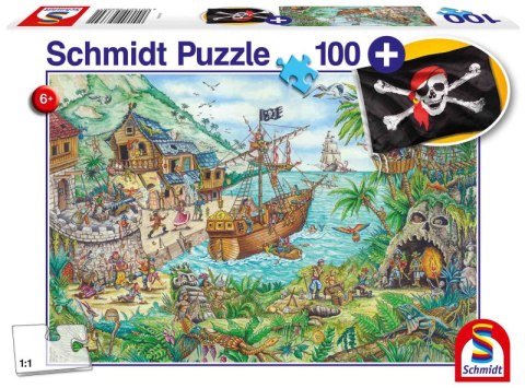 Puzzle 100 Zatoka piratów + flaga 108665 Puzzle 100 Zatoka piratów + flaga 108665