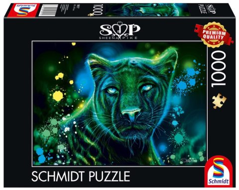 Puzzle 1000 PQ Sheena Pike zielono-niebieska Pantera 112325 Puzzle 1000 PQ Sheena Pike zielono-niebieska Pantera 112325