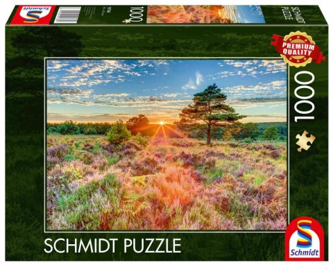 Puzzle 1000 PQ Zachód słońca na wrzosowisku 112743 Puzzle 1000 PQ Zachód słońca na wrzosowisku 112743