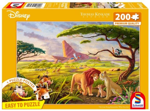 Puzzle 200 PQ T.Kinkade Król Lew 113372 Puzzle 200 PQ T.Kinkade Król Lew 113372