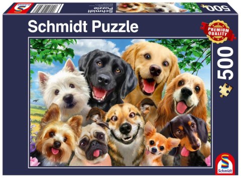 Puzzle 500 PQ Psy robią selfie Puzzle 500 PQ Psy robią selfie