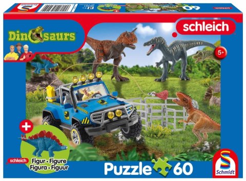 Puzzle 60 SCHLEICH Dinozaury + figurka 112296 Puzzle 60 SCHLEICH Dinozaury + figurka 112296