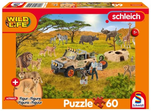 Puzzle 60 Schleich Dzika Przyroda + figurka 112300 Puzzle 60 Schleich Dzika Przyroda + figurka 112300