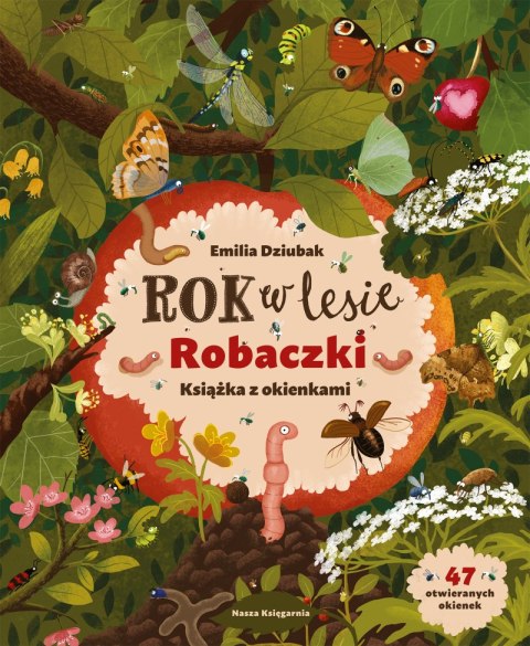 Rok w lesie. Robaczki. Książka z okienkami wyd. 2025 Rok w lesie. Robaczki. Książka z okienkami wyd. 2025