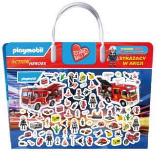 Strażacy w akcji. Playmobil Action Heroes. Kocham naklejać
