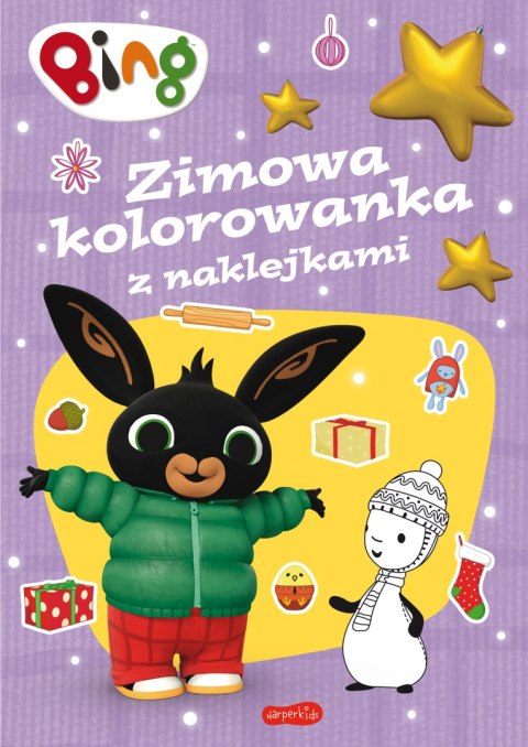 Bing. Zimowa kolorowanka z naklejkami Bing. Zimowa kolorowanka z naklejkami