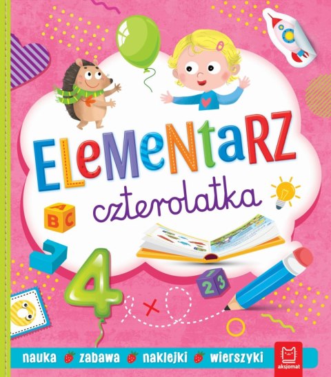 Elementarz czterolatka. Nauka. Zabawa. Naklejki Elementarz czterolatka. Nauka. Zabawa. Naklejki