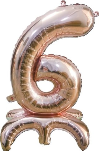 Balon foliowy stojący cyfra 6
