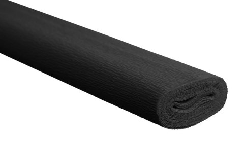 Bibuła krepina rolka 50x200 czarny Bibuła krepina rolka 50x200 czarny