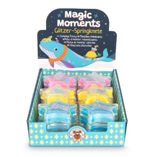 Brokatowa skacząca plastelina gwiazdka 15g Magic Moments 1 szt.mix