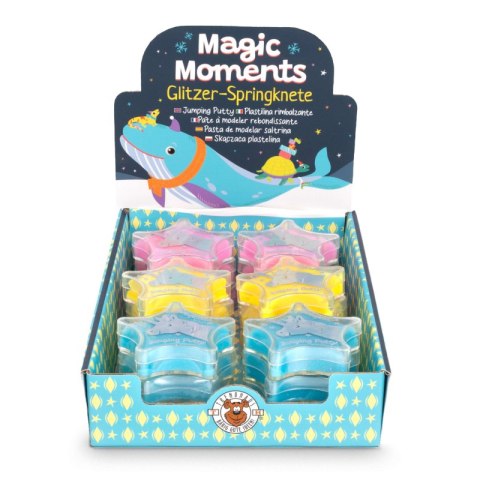 Brokatowa skacząca plastelina gwiazdka 15g Magic Moments 1 szt.mix Brokatowa skacząca plastelina gwiazdka 15g Magic Moments 1 szt.mix