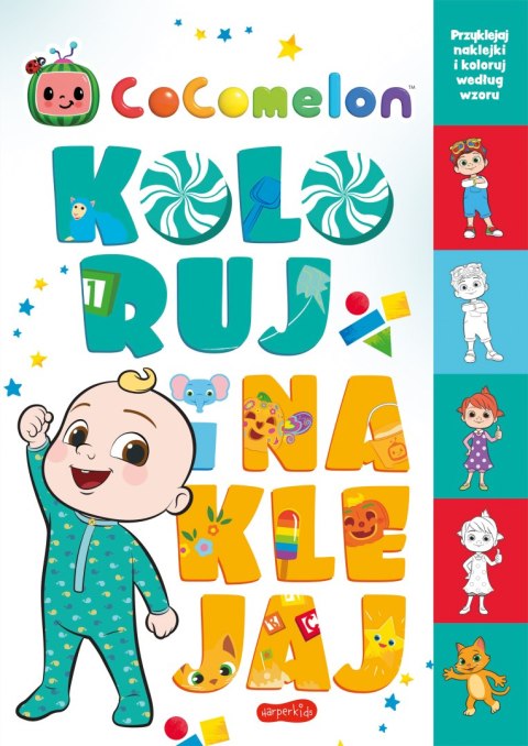 Cocomelon. Koloruj i naklejaj Cocomelon. Koloruj i naklejaj