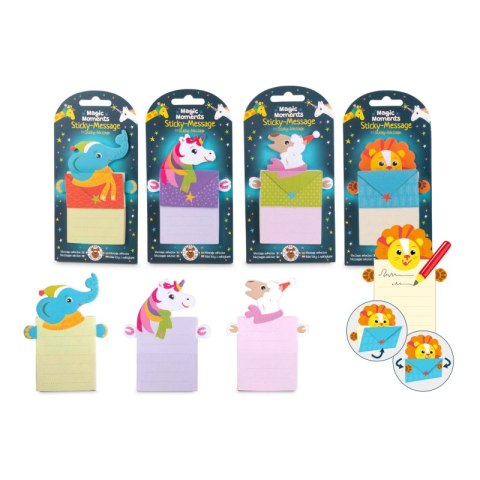 Karteczki samoprzylepne mini listy Magic Moments 1szt.mix Karteczki samoprzylepne mini listy Magic Moments 1szt.mix
