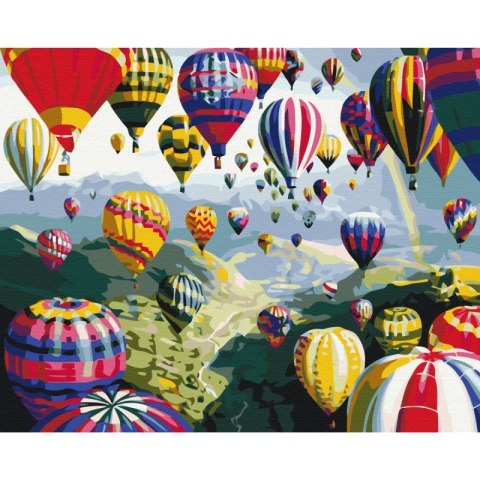 Malowanie po numerach BRUSHME 40x50 cm kolorowe balony Malowanie po numerach BRUSHME 40x50 cm kolorowe balony