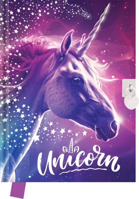 Pamiętnik z kłódką Unicorn 80 kratek Pamiętnik z kłódką Unicorn 80 kratek