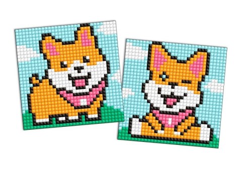 Diamentowa mozaika na magnesie IDEYKA 9x9 cm kids Zabawne Psy Diamentowa mozaika na magnesie IDEYKA 9x9 cm kids Zabawne Psy