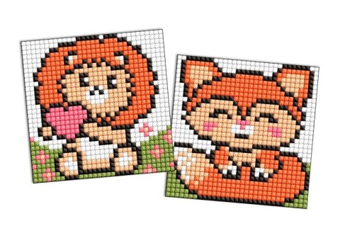 Diamentowa mozaika na magnesie IDEYKA 9x9 cm kids czerwone Zwierzęta Diamentowa mozaika na magnesie IDEYKA 9x9 cm kids czerwone Zwierzęta