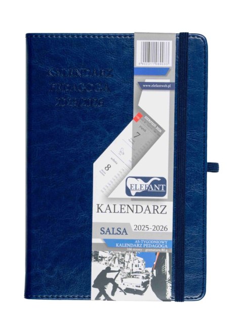 Kalendarz Pedagoga 2025/2026 Salsa A5 tygodniowy granatowy Kalendarz Pedagoga 2025/2026 Salsa A5 tygodniowy granatowy