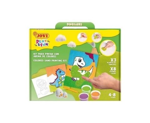 Malowanie piaskiem PLAY & FUN Dinozaury Malowanie piaskiem PLAY & FUN Dinozaury