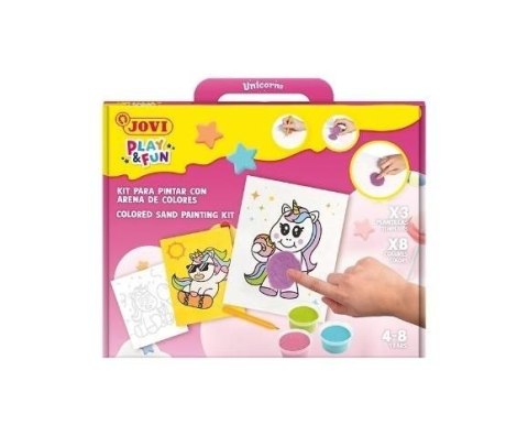 Malowanie piaskiem PLAY & FUN Jednorożce Malowanie piaskiem PLAY & FUN Jednorożce