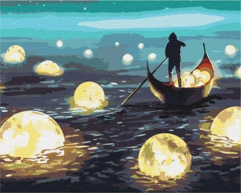 Malowanie po numerach BRUSHME 40x50 cm Księżycowy Spacer Malowanie po numerach BRUSHME 40x50 cm Księżycowy Spacer