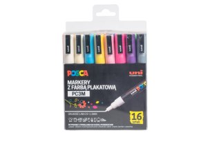 Markery PC-3M 16 kolorów Posca Uni