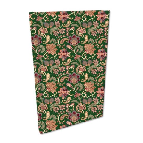Notes A5 kratka Soft Touch Paisley Kwiaty Green Notes A5 kratka Soft Touch Paisley Kwiaty Green