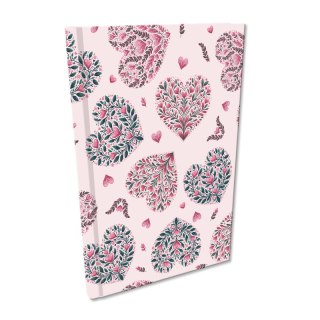 Notes A5 kratka Soft Touch Serca