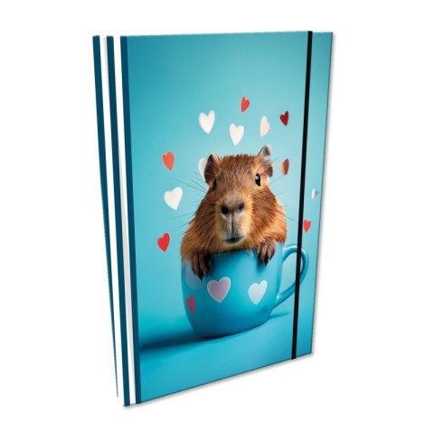 Notes A5 kratka z gumką Soft Touch Capybara Notes A5 kratka z gumką Soft Touch Capybara