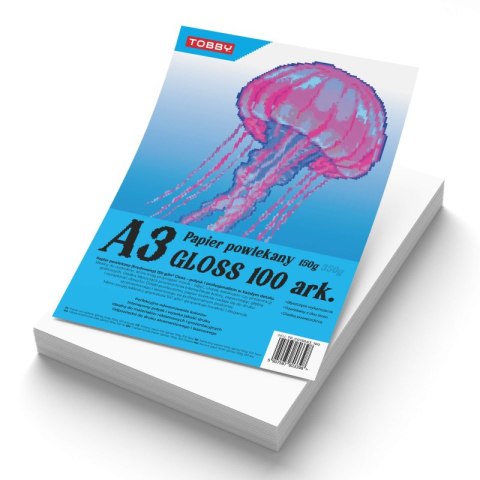 Papier A3 powlekany kredowany gloss 100 ark.150g Papier A3 powlekany kredowany gloss 100 ark.150g