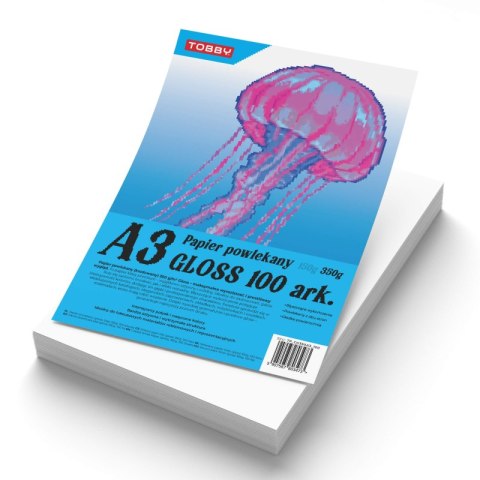 Papier A3 powlekany kredowany gloss 100 ark.350g Papier A3 powlekany kredowany gloss 100 ark.350g