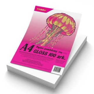 Papier A4 powlekany kredowany gloss 100 ark.150g