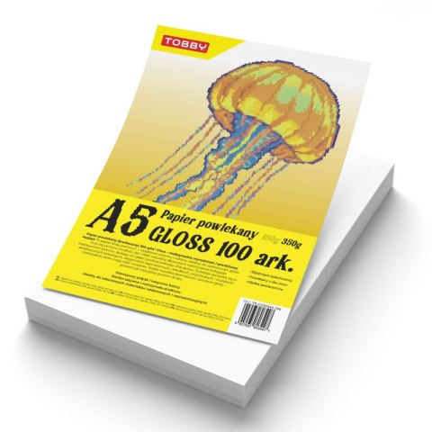 Papier A5 powlekany kredowany gloss 100 ark.350g Papier A5 powlekany kredowany gloss 100 ark.350g