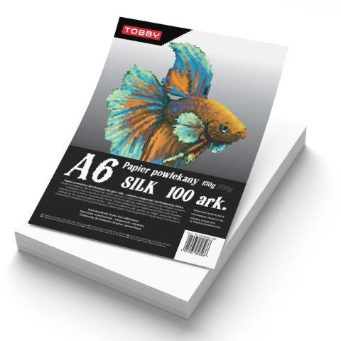 Papier A6 powlekany kredowany 100 ark.150g Papier A6 powlekany kredowany 100 ark.150g
